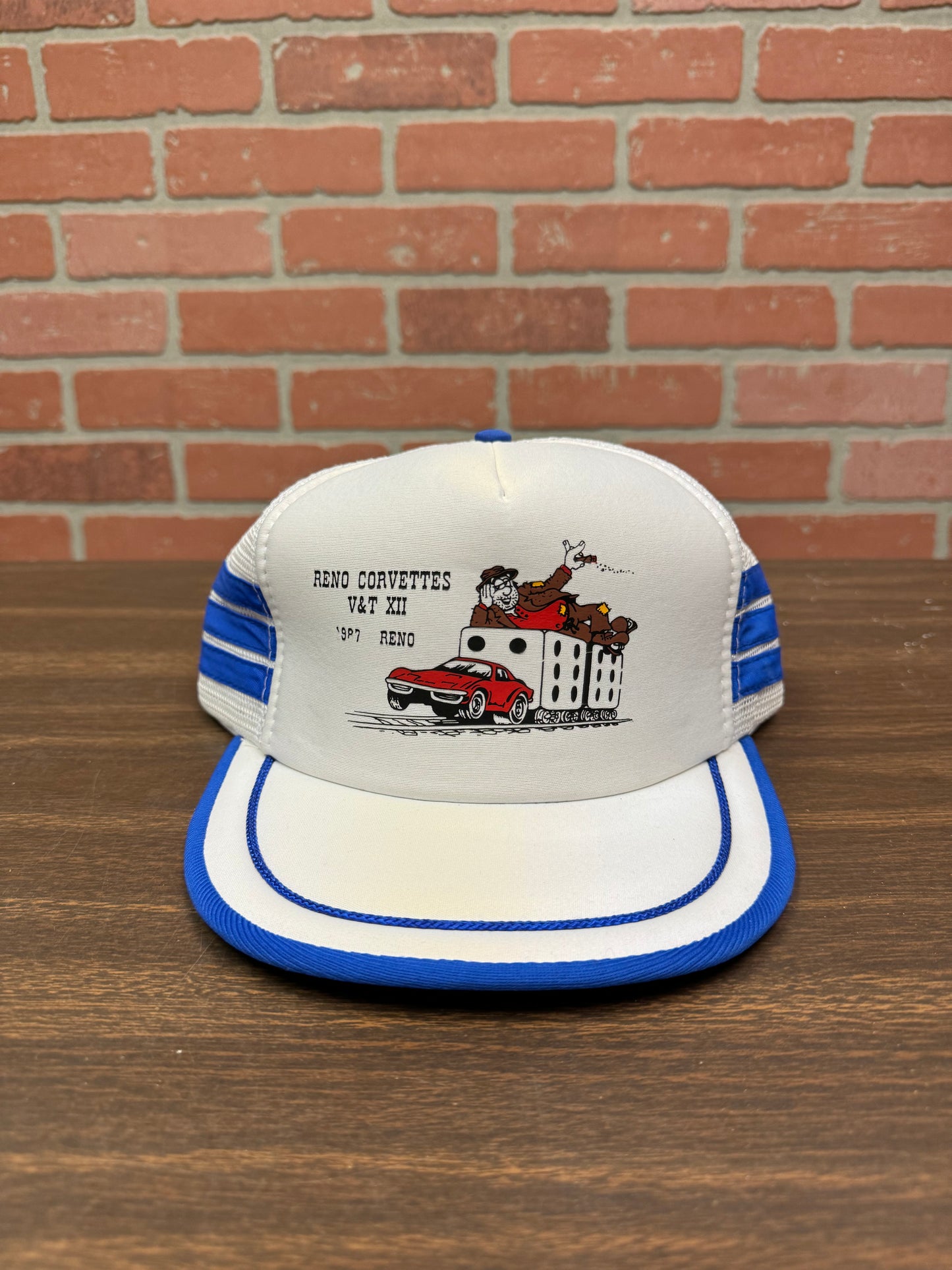 VTG Reno Corvettes V&T 3 stripe trucker